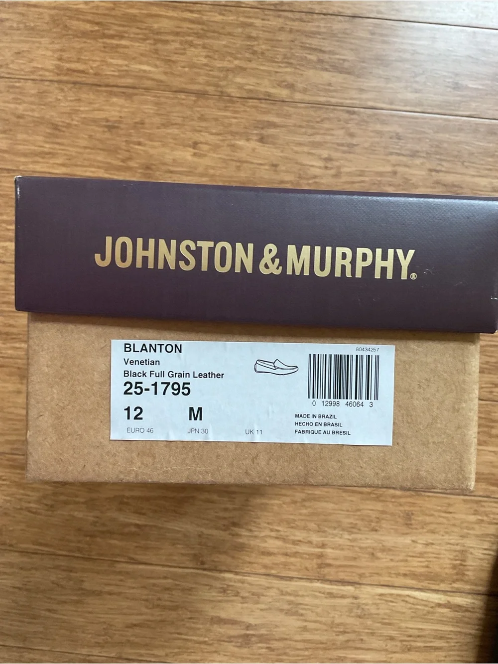 Johnston & Murphy Black Pebbled Leather Slip-On Driving Loafers